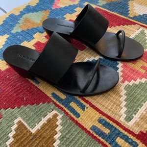 misha and puff adult tube strap heels, size 38